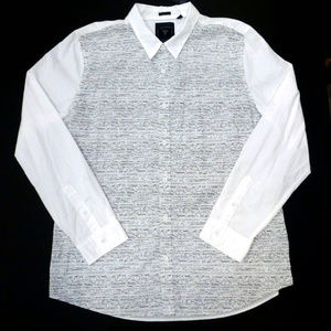 GUESS Slim Fit Pixel Print Dress Club Shirt NWT